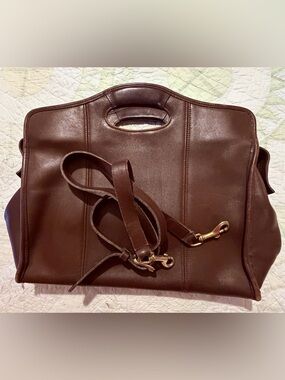 VTG Coach 9995 Brown Leather Large Shopper Tote Bucket Satchel